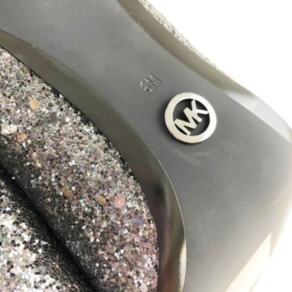 MICHAEL KORS Claire Glitter Pumps Gunmetal  - Picture 7 of 8